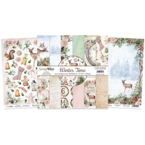 Дизайнерска хартия -  WINTER TIME - 12 листа