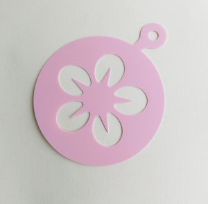 Шаблон за декупаж и микс медия - Flower - 13.00 см