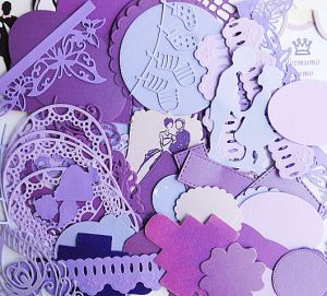 Микс елементи - Лилаво - 50 бр.