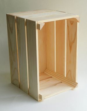 Дървена щайга - 25 х 16,50 х 17,50 см