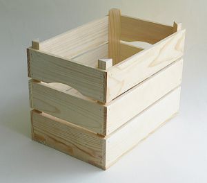 Дървена щайга - 25 х 16,50 х 17,50 см