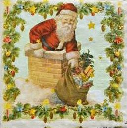 Салфетка Santa in Chimney 3331076