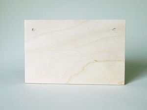 Пано за декорация от шперплат - Правоъгълник - 20,00 x 12,00 см