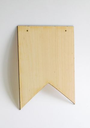 Пано за декорация от шперплат - Знаме - 20,00 х 15,00 см