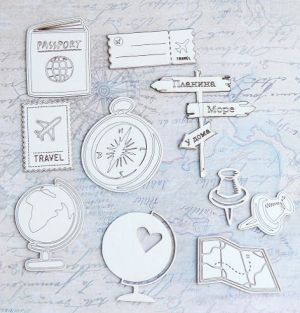 Пътешествие - Билет,паспорт и... - 10 елемента