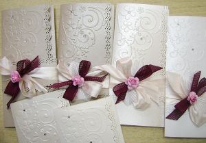 Перлени Релефни картони - Fold Birdy  Бяла перла - А4