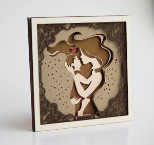 Многопластова рамка - Нежна обич - 10 елемента