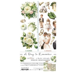 Комплект дизайнерска хартия - A DAY TO REMEMBER Mix - 18 листа