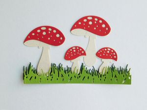 Горски гъбки с тревичка - 6 елемента