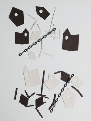 Къщи за птички - 2 комплекта х 4 бр.