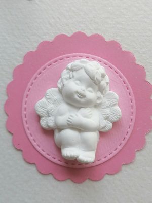 Заготовка Таг - Ангелчета Розово - 6 елемента