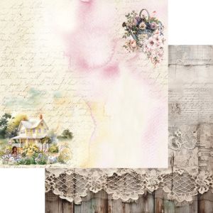 Комплект дизайнерска хартия - Memory of Spring - 12 двустранни листа