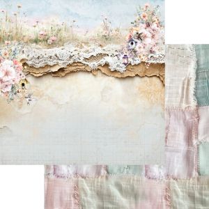 Комплект дизайнерска хартия - Memory of Spring - 12 двустранни листа