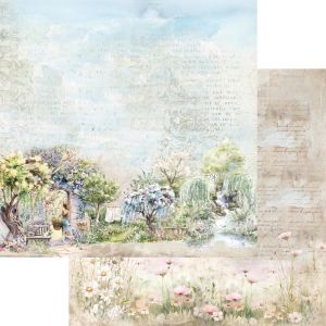 Комплект дизайнерска хартия - Memory of Spring - 12 двустранни листа