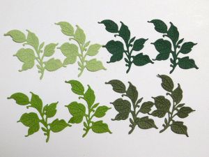 Листа - Микс Зелено - 8 бр.