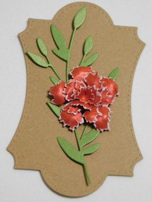 Цветя и Листа - Червено Перла - 15 елемента