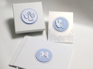 3D таг - Ангелче Бяло и Синьо - 3 бр.