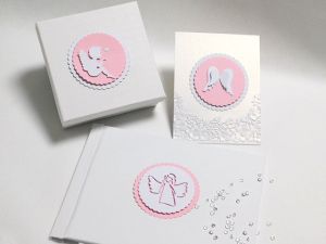 3D таг - Ангелче Бяло и Розово - 3 бр.