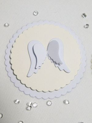 3D таг - Ангелче Бяло и Шампанско - 3 бр.