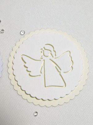 3D таг - Ангелче Бяло и Шампанско - 3 бр.