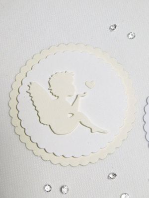 3D таг - Ангелче Бяло и Шампанско - 3 бр.