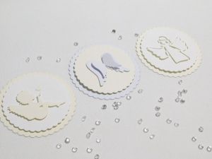 3D таг - Ангелче Бяло и Шампанско - 3 бр.