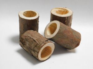 Свещник Дървени пънчета - 8.00 х 5,00 см - 1 бр.