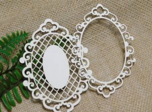 Рамкa двупластова елипса с мрежа - 1 бр.