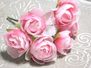 Букет божури - Наситено розово меланж - 6 бр.