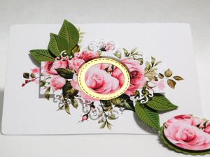 Композиция - Рамка Рози  с таг - 1 бр.