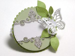 Композиция - Кръгла рамка Зелено - 1 бр.