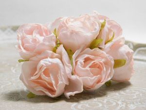 Букет рози  Vintage - Нежно Розово - 6 бр.