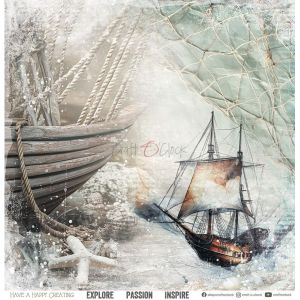 Комплект дизайнерска хартия - Emerald Tales - 6 листа