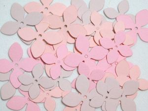 Цвятя - Розово - два размера - 33 бр