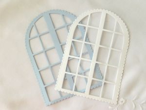 Прозорец - Светло синьо и Бяло - 2 бр.
