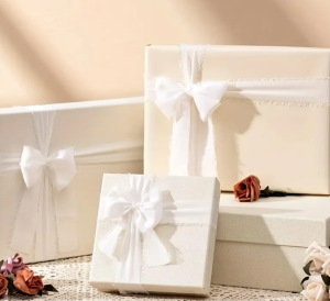 Панделка Ретро Копринен Шифон - White - 4 см / 5.00 м.