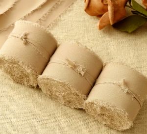 Панделка Ретро Копринен Шифон - Cappuchino - 4 см / 5.00 м.