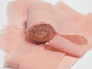 Панделка Ретро Копринен Шифон - Antique Rose - 4 см / 5.00 м.