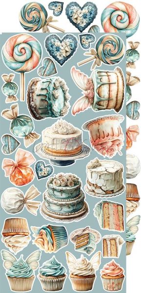 Комплект дизайнерска хартия с елементи за изрязване - Sprites Of Harmony MIX - 18 листа