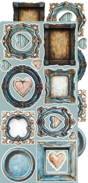 Комплект дизайнерска хартия с елементи за изрязване - Sprites Of Harmony MIX - 18 листа