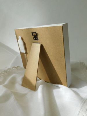 Персонализирано пано за новородено момиченце - 20 х 20 х 4 см