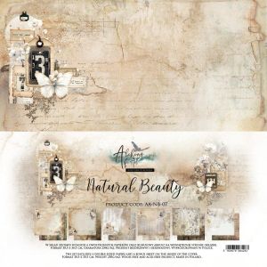 Комплект дизайнерска хартия - Natural Beauty - 6 двустранни листа
