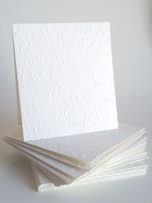 Релефни Заготовки за картички - ROMA White - 4 бр.