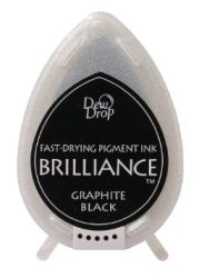 Бързосъхнещ пигментен тампон - BRILLIANCE - Graphite Black / Графитено черно