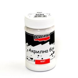 Акрилна боя мат - бял - 100мл.