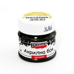 Акрилна боя металик - искрящо злато - 50мл.