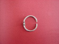 Метална халка - 25 мм. - сребро