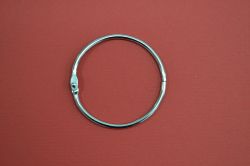 Метална халка - 50 мм. - сребро