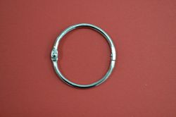 Метална халка - 38 мм. - сребро