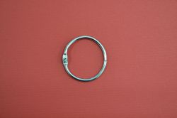 Метална халка - 32 мм. - сребро